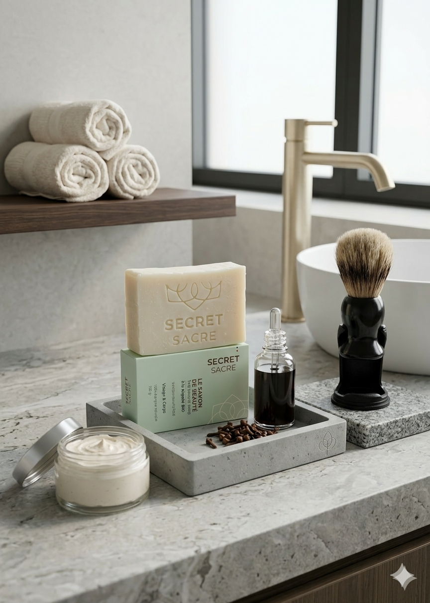 Savon de rasage à la nigelle + Blaireau