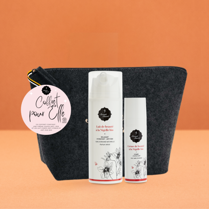 Coffret Elle Lait corps et crème visage à la nigelle