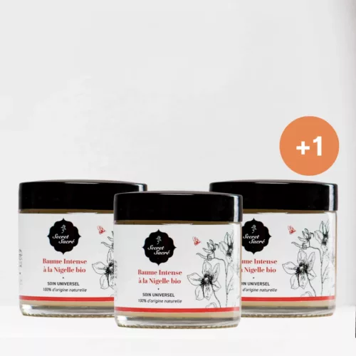 3+1 Baume à la nigelle - Secret Sacré - cosmétique bio à la nigelle
