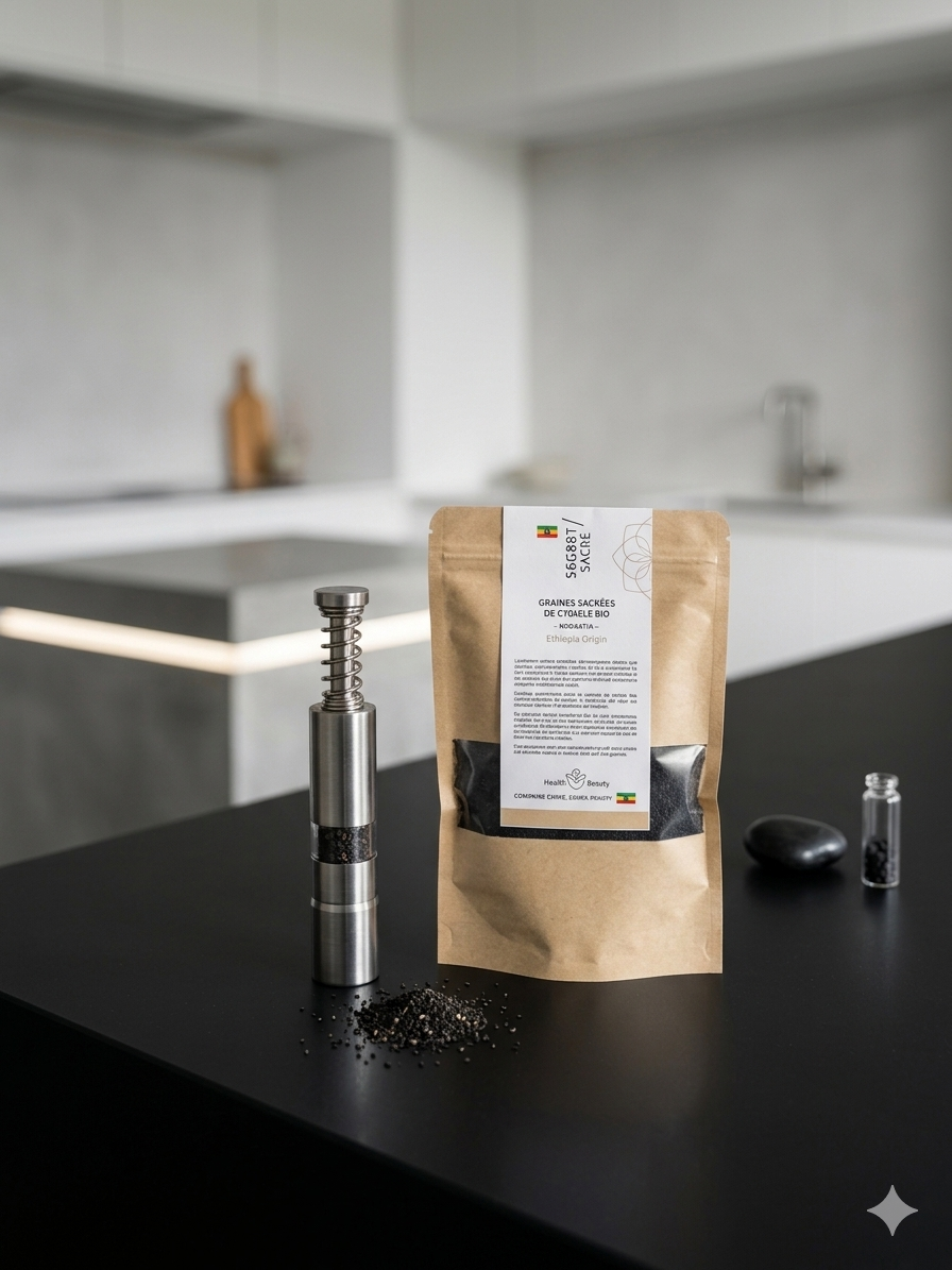 Petit Moulin inox + Graine de Nigelle 100g